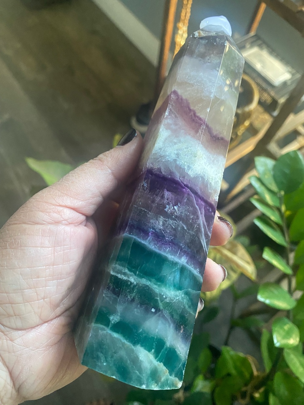 Rainbow Fluorite Chunky Tower